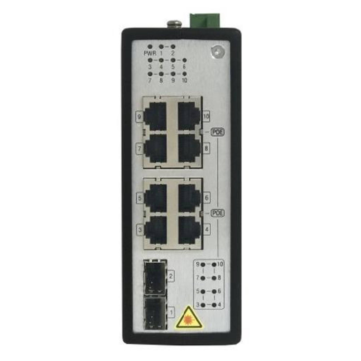 8 Port Gigabit Unmanaged Industrial POE Switch-DS-3T0510P(O-STD) (Need to order power adaptor ELG-150-48A)