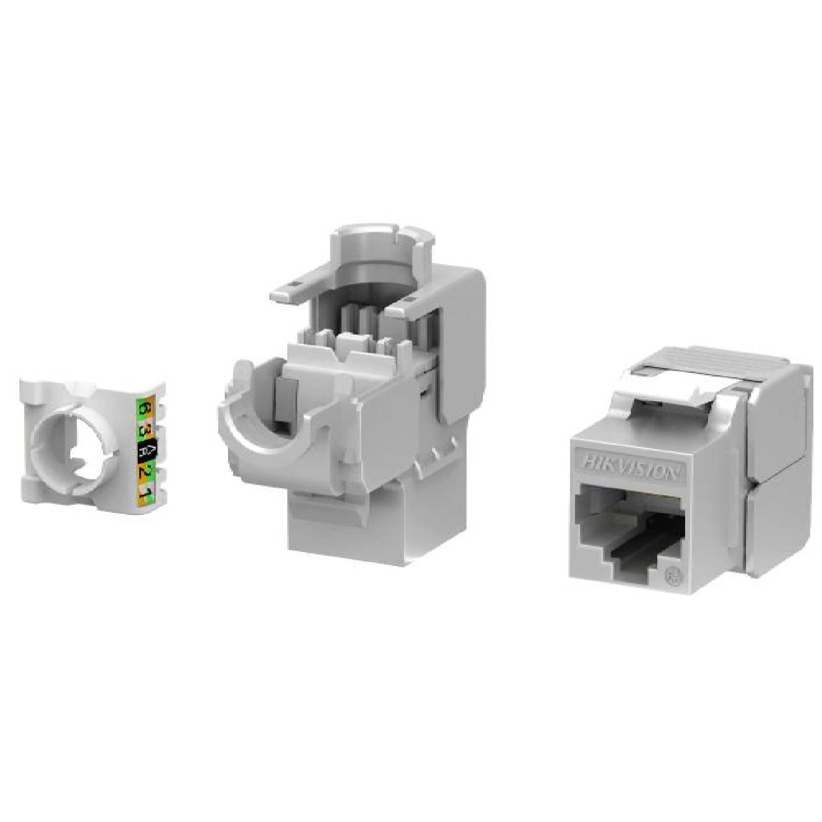 Cat6a Sheilded 180° Toolless Keystone Jack-DS-1CK6AP180N(O-STD) Silvery 50PCS