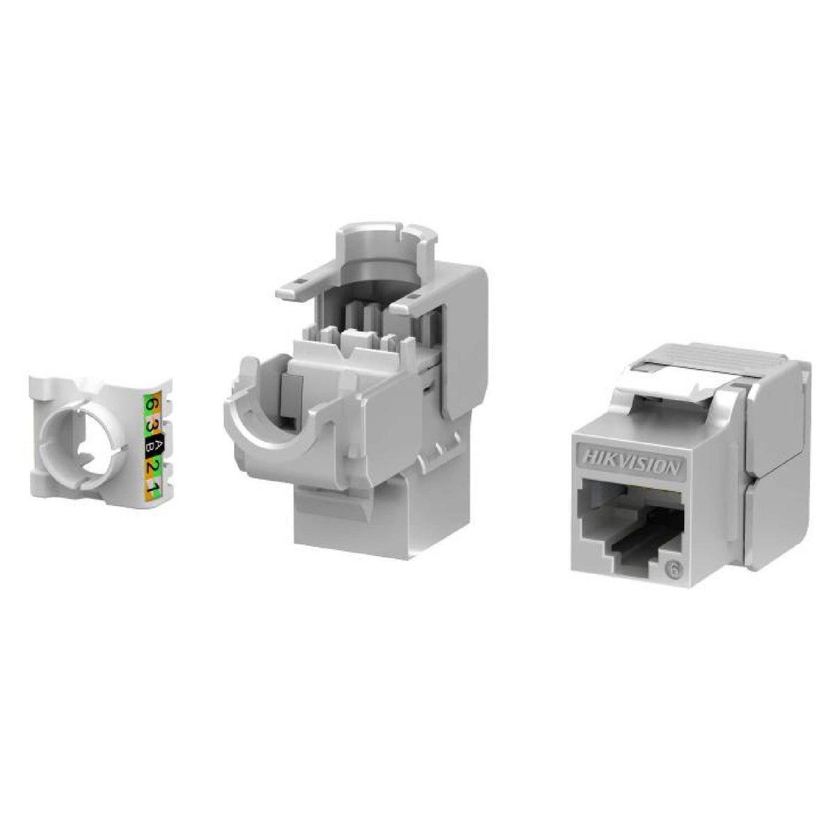 Cat6 Sheilded 180° Toolless Keystone Jack-DS-1CK6P180N(O-STD) Silvery 50PCS