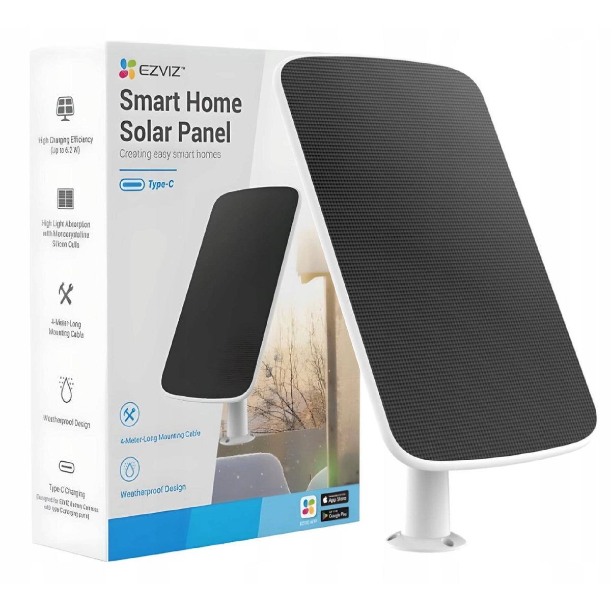 EZVIZ SOLAR PANEL - (C)-CS-CMT-SOLARPANEL-E