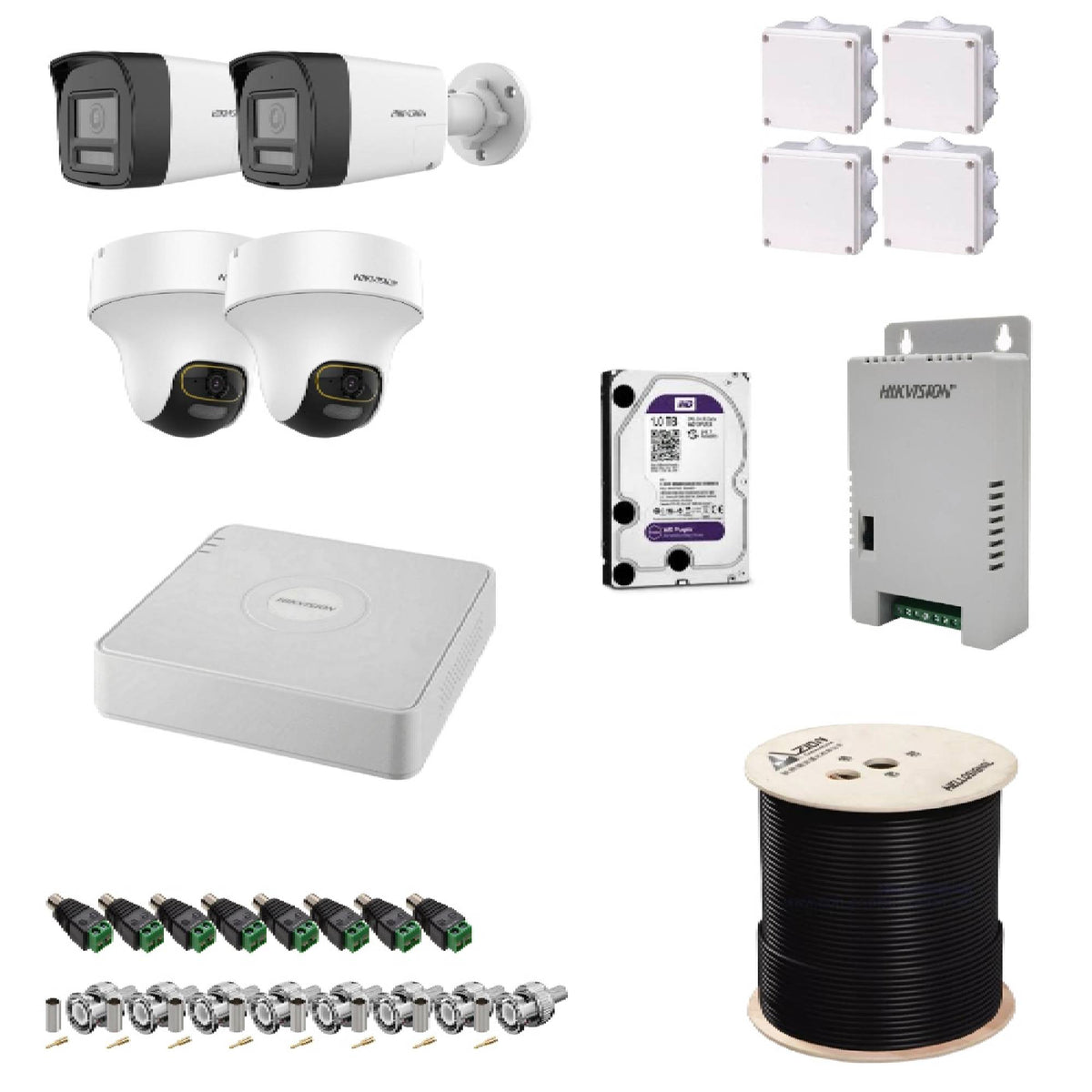 4CH 2WAY AUDIO KIT INDOOR AND OUT DOOR-TG-11092501