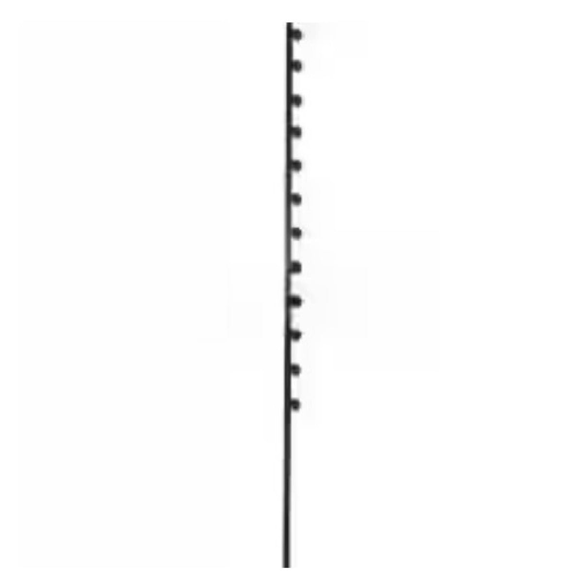 Nemtek Fence Pole - 12Line Square Tube Straight Black-TG-EF11-23