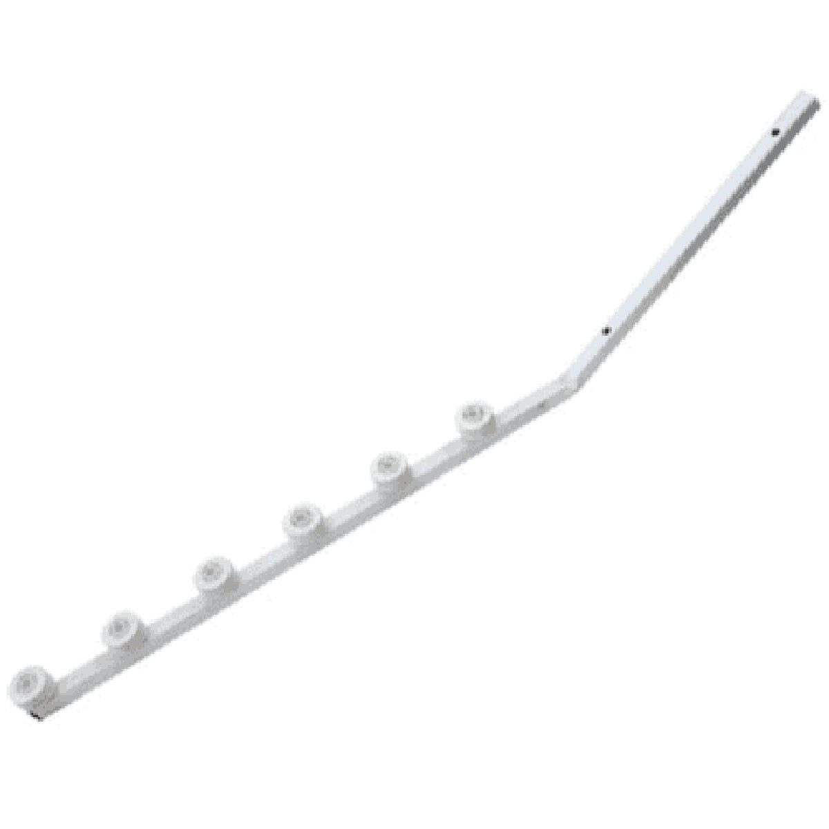 Nemtek Fence Pole  - 6Line SQT Black Jurassic Galv Angled Powder Coa-TG-EF120-2