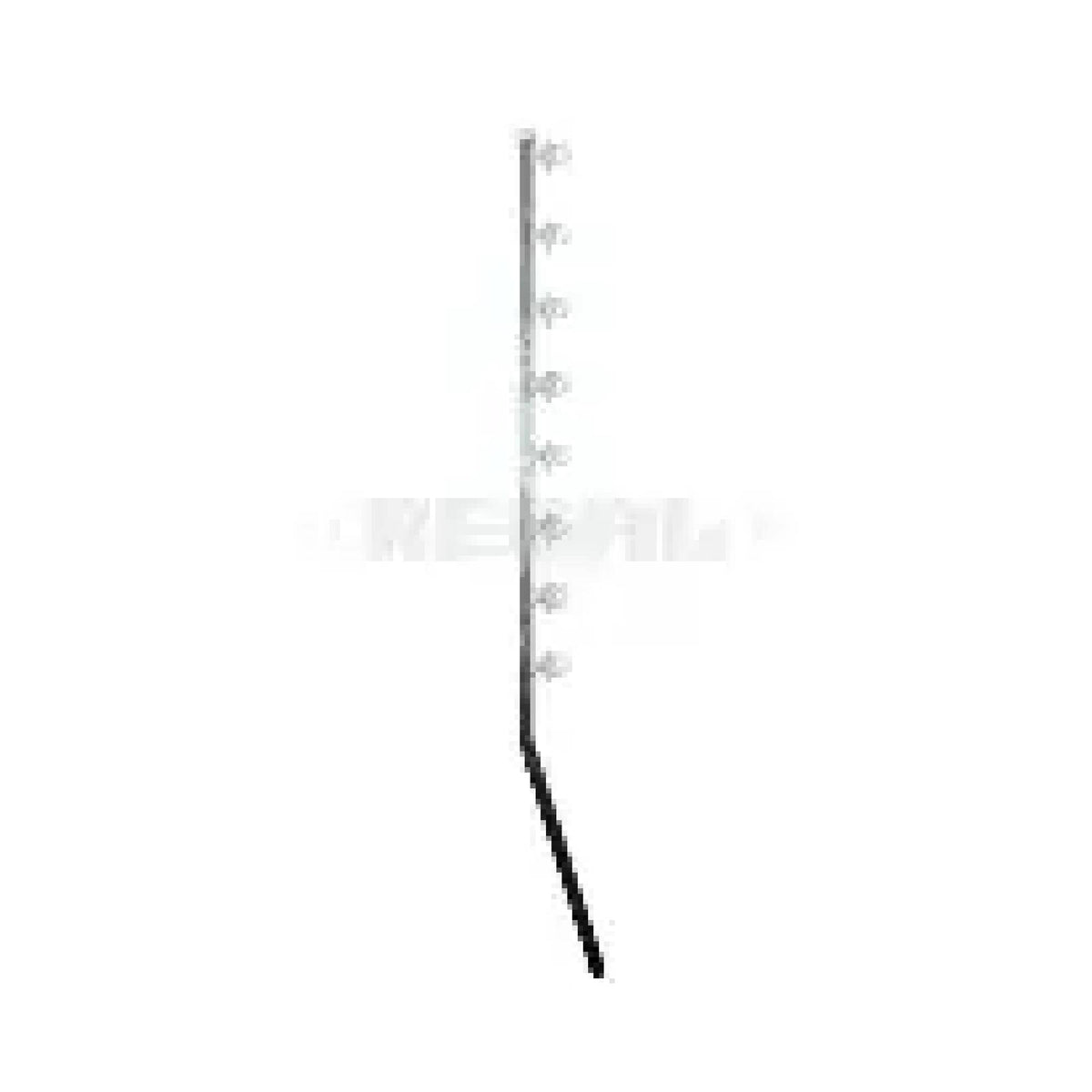 Nemtek Fence Pole - 6Line SQ Tube Jurassic  Galv Angled Slotted WB-TG-EF121-4