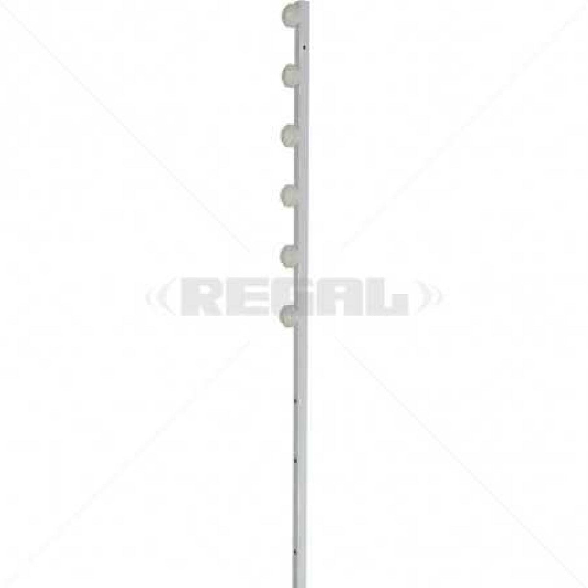 Nemtek Fence Pole  - 6Line Flat Bar Straight White-TG-EF12-2