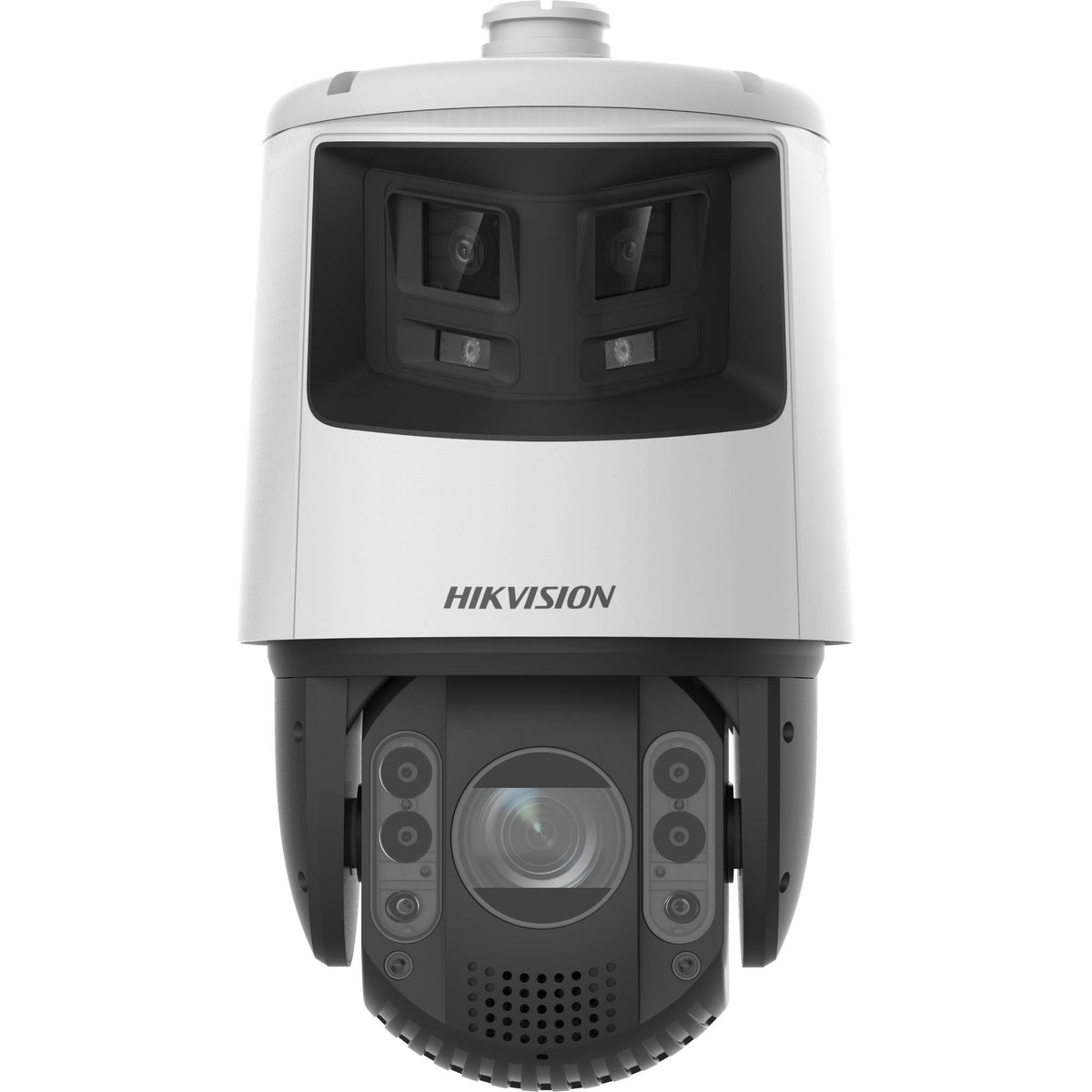 TandemVu 4MP PTZ 25x optical zoom 6MP panoramic channel 200m IR Smart tracking built-in strobe-light & siren 24VAC/Hi-POE-DS-2SE7C425MWG-EB/26(F0)-