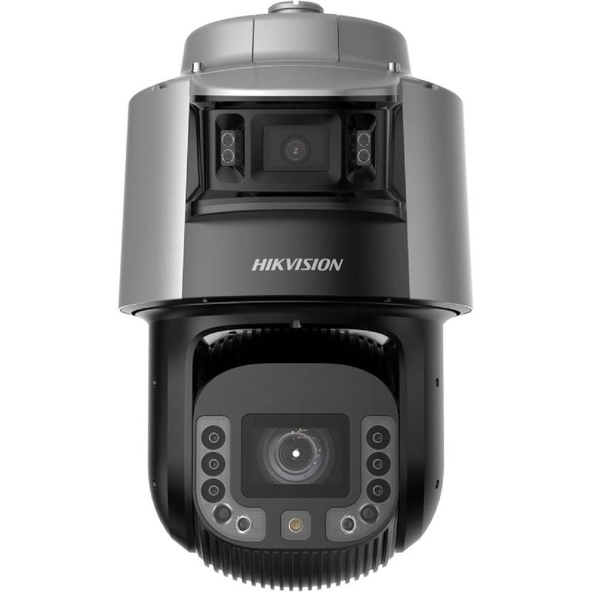 TandemVu 4MP PTZ 25x optical zoom 6MP panoramic channel 400m IR Smart tracking built in strobe-light & siren 24VAC/Hi-POE -DS-2SF8C425MXG-ELW/26(F0)