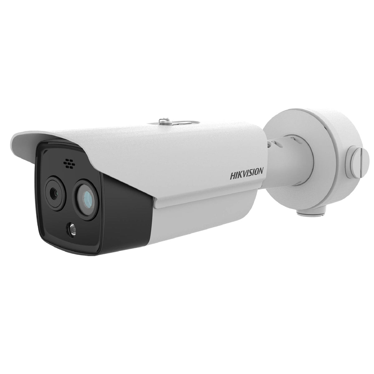 Bi-spectrum thermal bullet 7mm thermal + 4MP 4mm optical 30m IR perimeter protection VCA  Fire detection VCA  12VDC/24VAC/POE-DS-2TD2628-7/QA_C