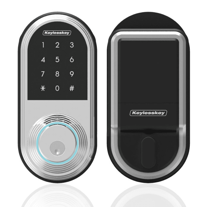 VIRDI Mobile Key Door Lock, Mechanical Key, Keypad, Cylindrical Mortise Lock-VKL100S